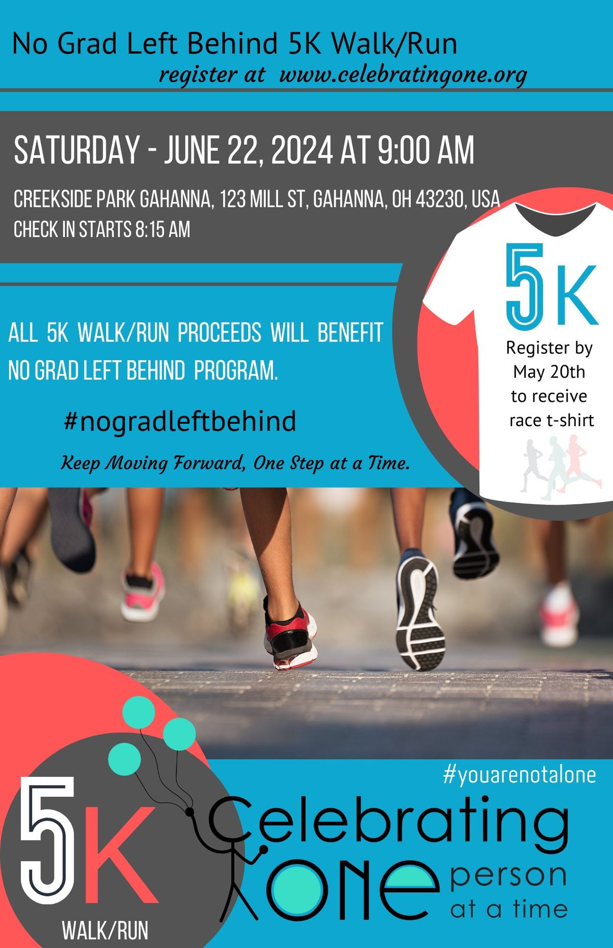 5K Walk\/Run for the cause - No Grad Left Behind