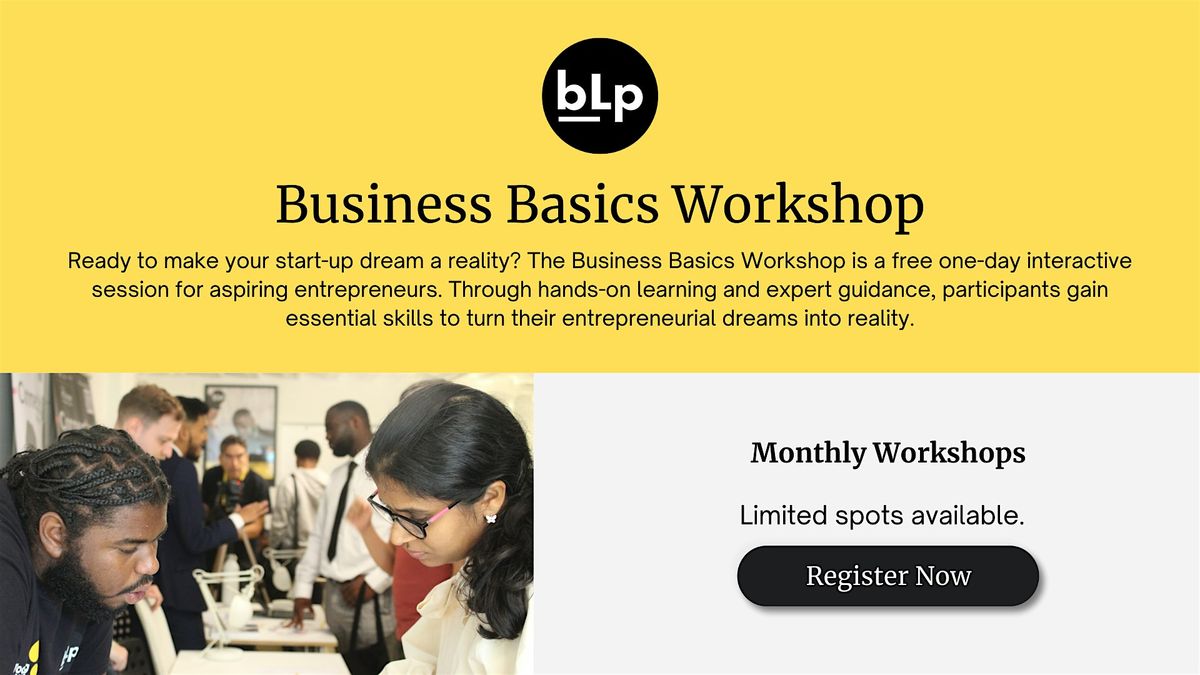 Business Launchpad | Business Basics Workshop | Free One-Day Workshop