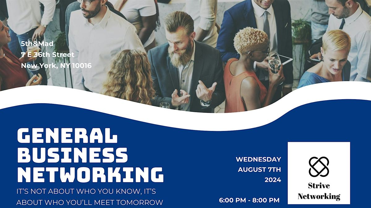 General Business Networking | Elevating Your Potential - NYC