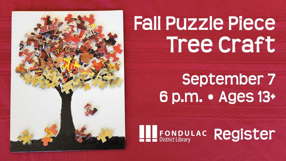 Fall Puzzle Piece Tree Craft