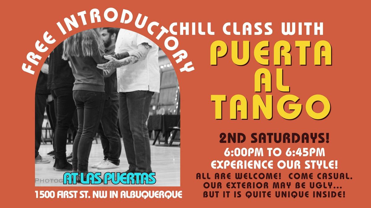 Free Class with Puerta al Tango every 2nd Saturday! 6-6:45pm before Practi*Longa