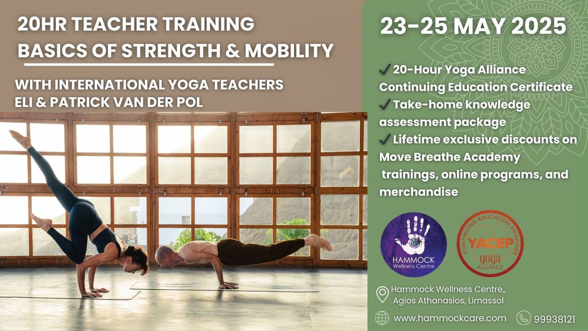 20HR TEACHER TRAINING: BASICS OF STRENGTH & MOBILITY - WITH ELI & PATRICK VAN DER POL