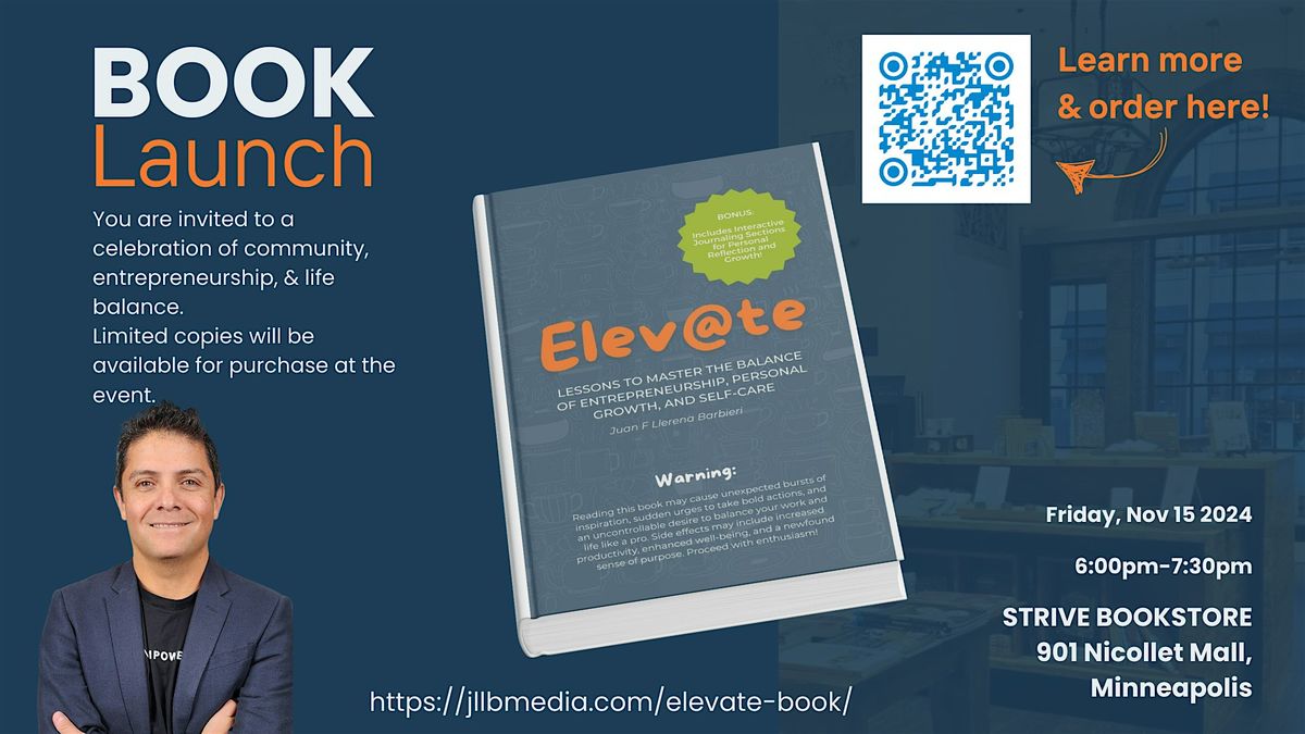 Elev@te In-Person Book Launch & Signing