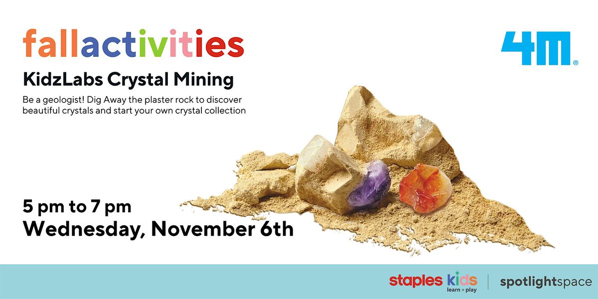 KidzLabs Crystal Mining at Staples Ellice Store 58