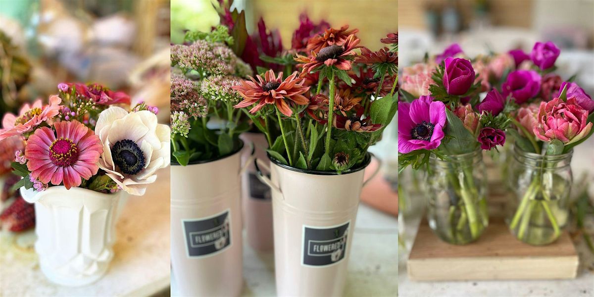 Blossoms & Beverages: Flower Arranging Class at Oversea Distillery