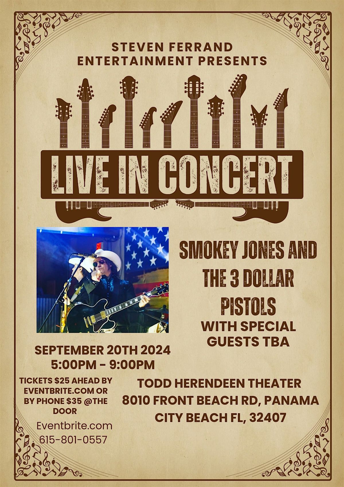 Smokey Jones And The 3 Dollar Pistols Live In PCB!