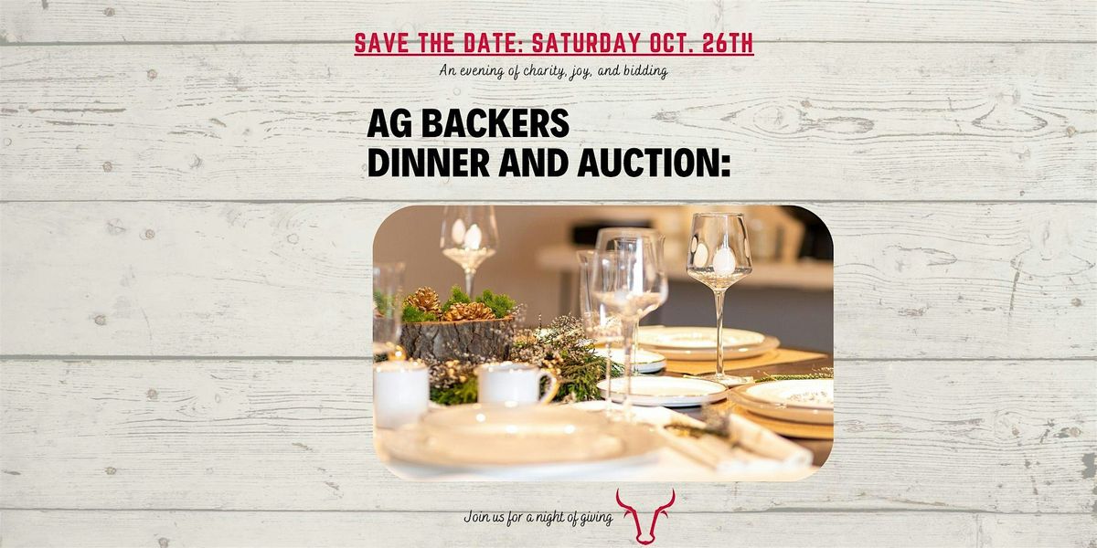 Ag Backers Boots & Bling Dinner and Auction