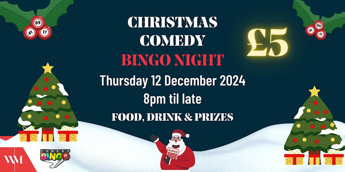 Christmas Comedy Bingo