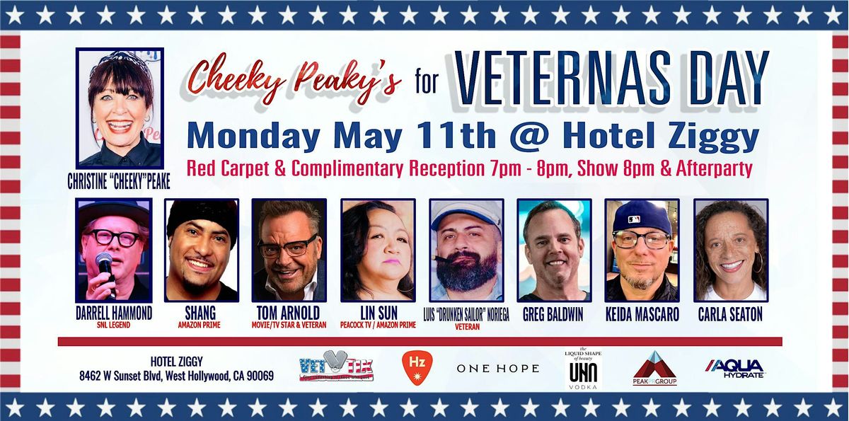 Cheeky Peakey\u2019s  Veteran\u2019s Day Comedy Show at Hotel Ziggy