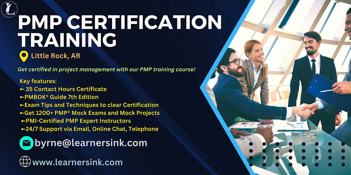 Confirmed PMP exam prep workshop in Little Rock, AR