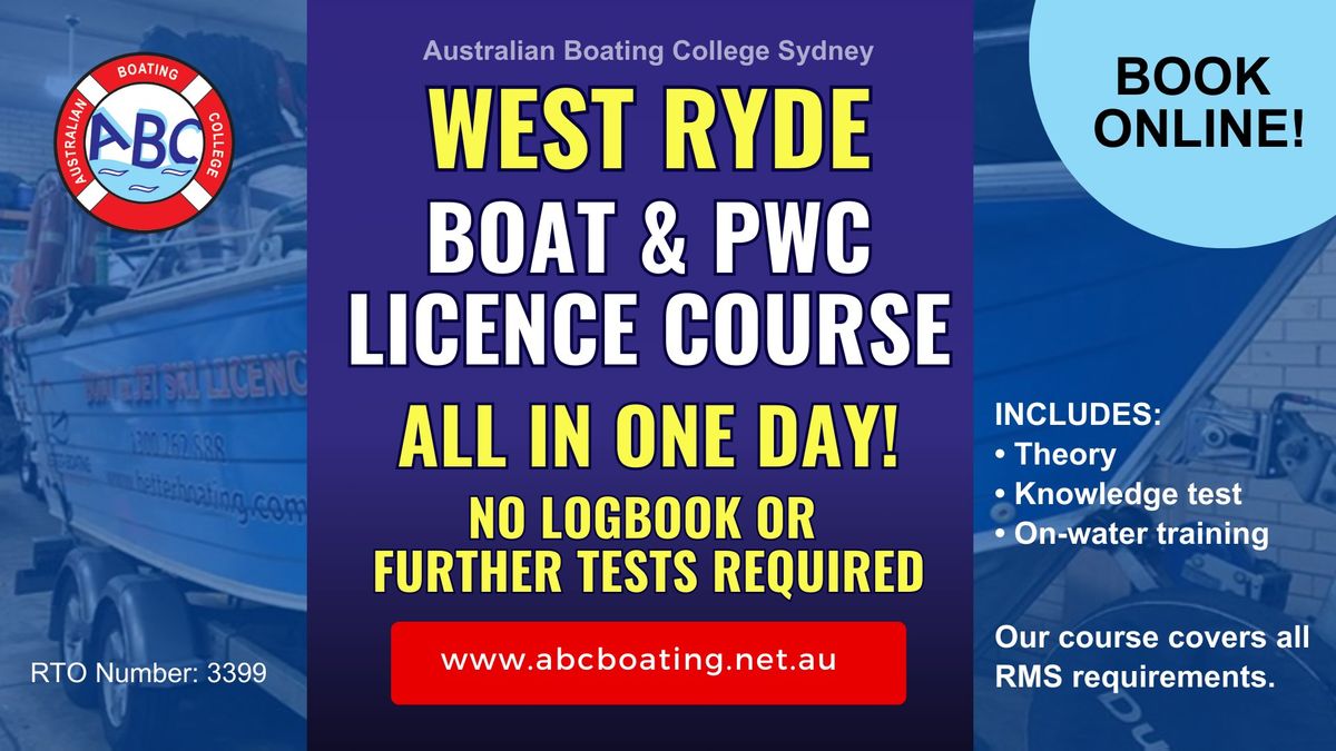 West Ryde | NSW Boat & PWC\/Jet Ski Licence Course