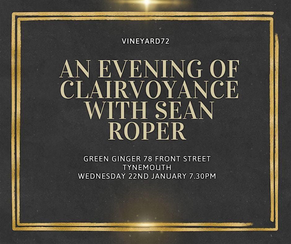 An evening of clairvoyance with Sean Roper