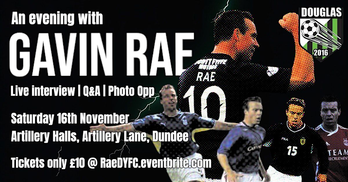 An Evening with Gavin Rae - in aid of Douglas Youth FC