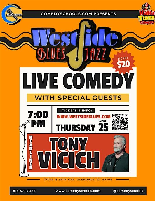 Westside Comedy Night with headliner: Tony Vicich