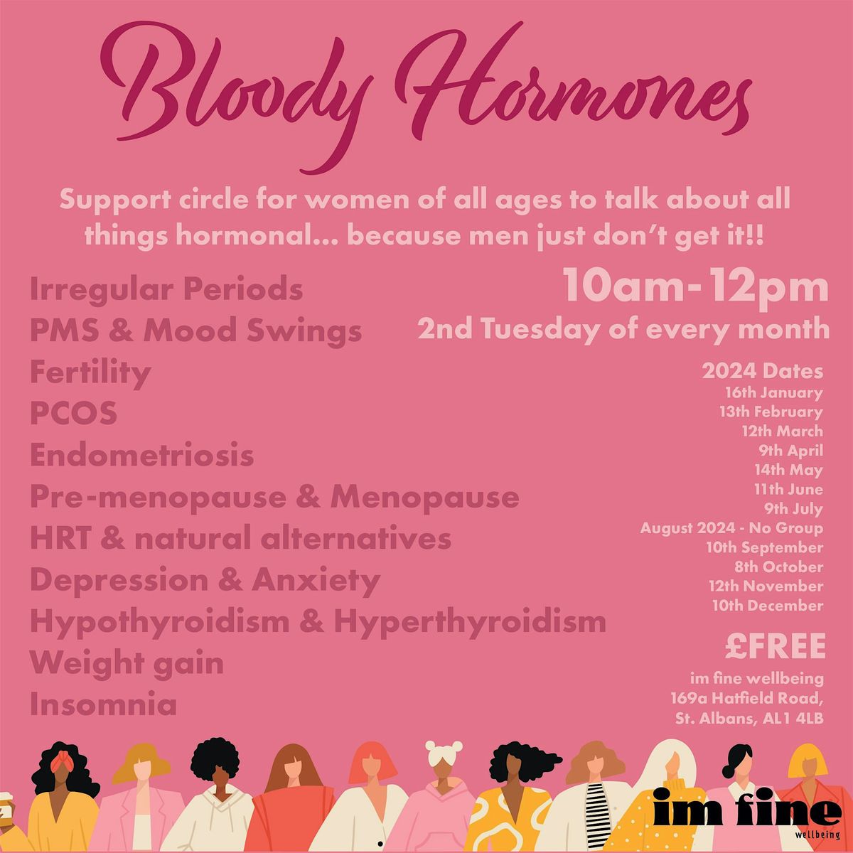 Bloody Hormones - Community Support Group for Women (of all ages!!)