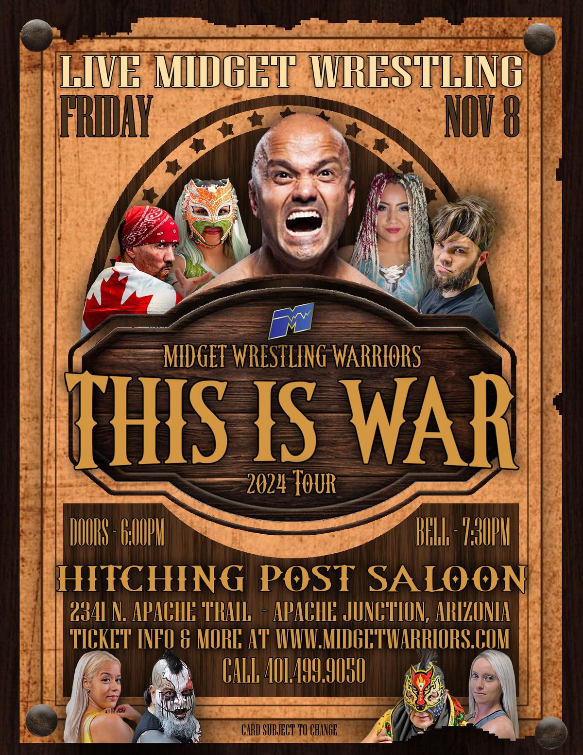 The Midget Wrestling Warriors "This Is War" Tour