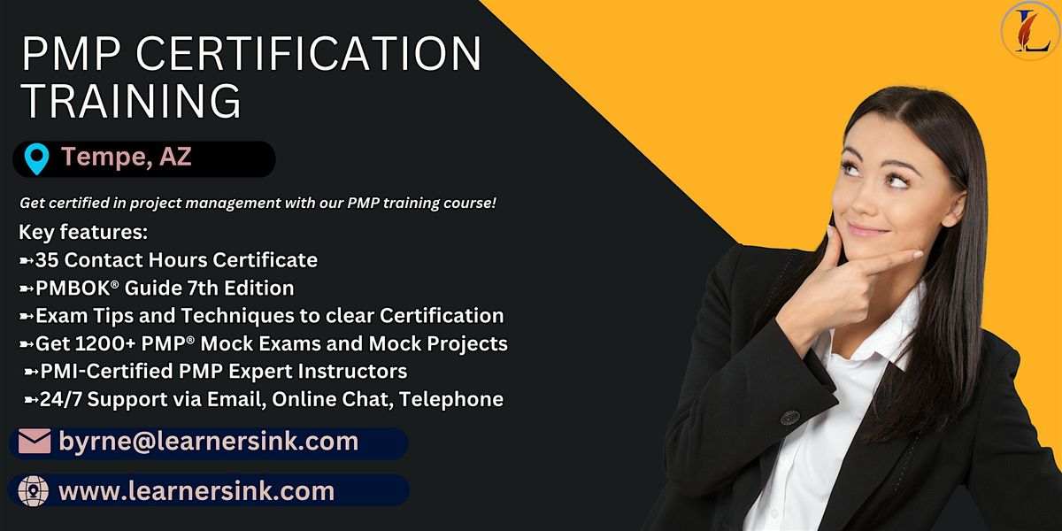 Confirmed PMP exam prep workshop in Tempe, AZ