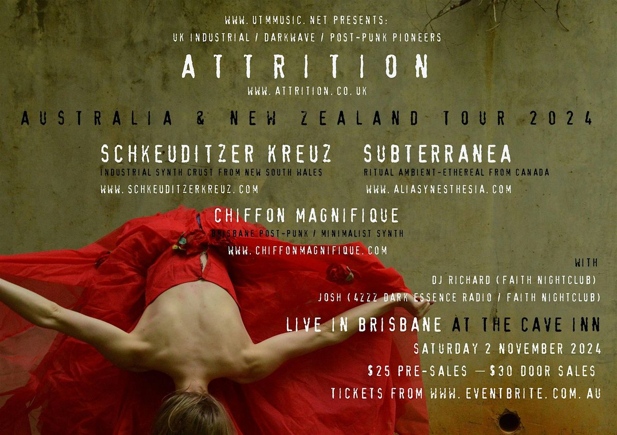 ATTRITION (UK) Australian & New Zealand Tour: Brisbane