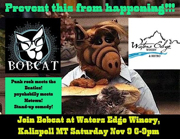 Bobcat Live At Waters Edge Winery, Kalispell MT