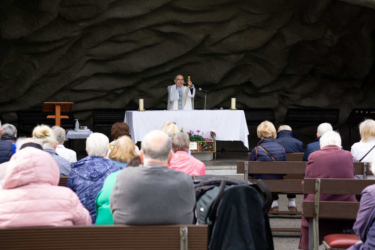 Mass at the Grotto in Inchicore in May