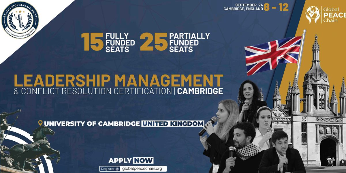 Leadership Management and Conflict Resolution Certification Cambridge 2024