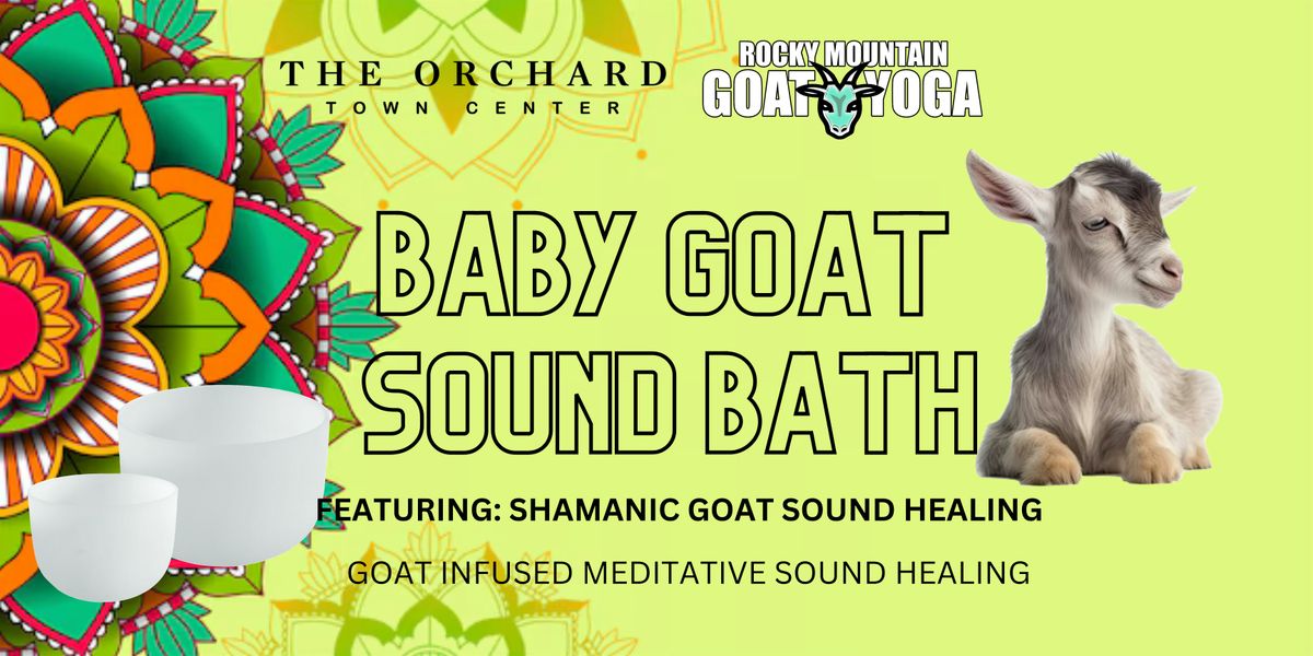 Baby Goat Sound Bath - December 7th (THE ORCHARD TOWN CENTER)