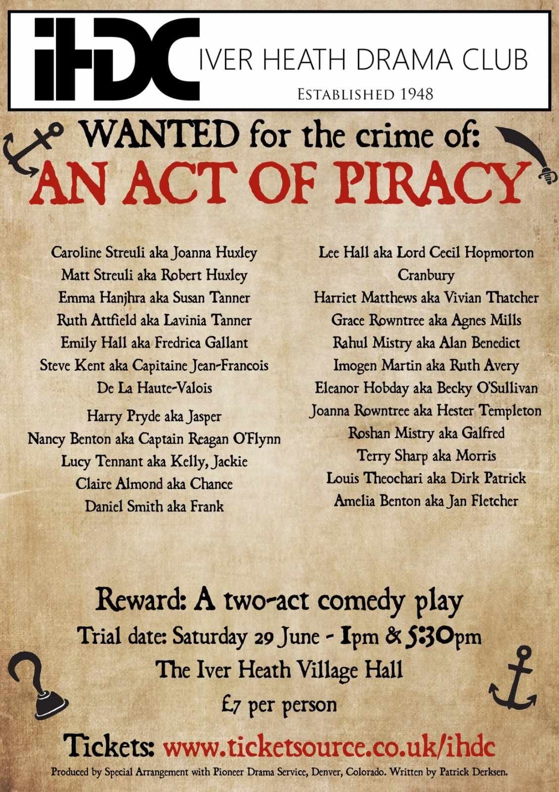 An Act of Piracy - Our 2024 Summer Show