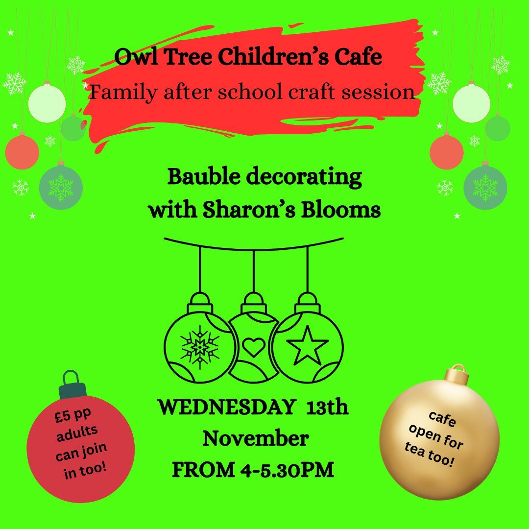 Bauble Decorating - Family Craft evening 