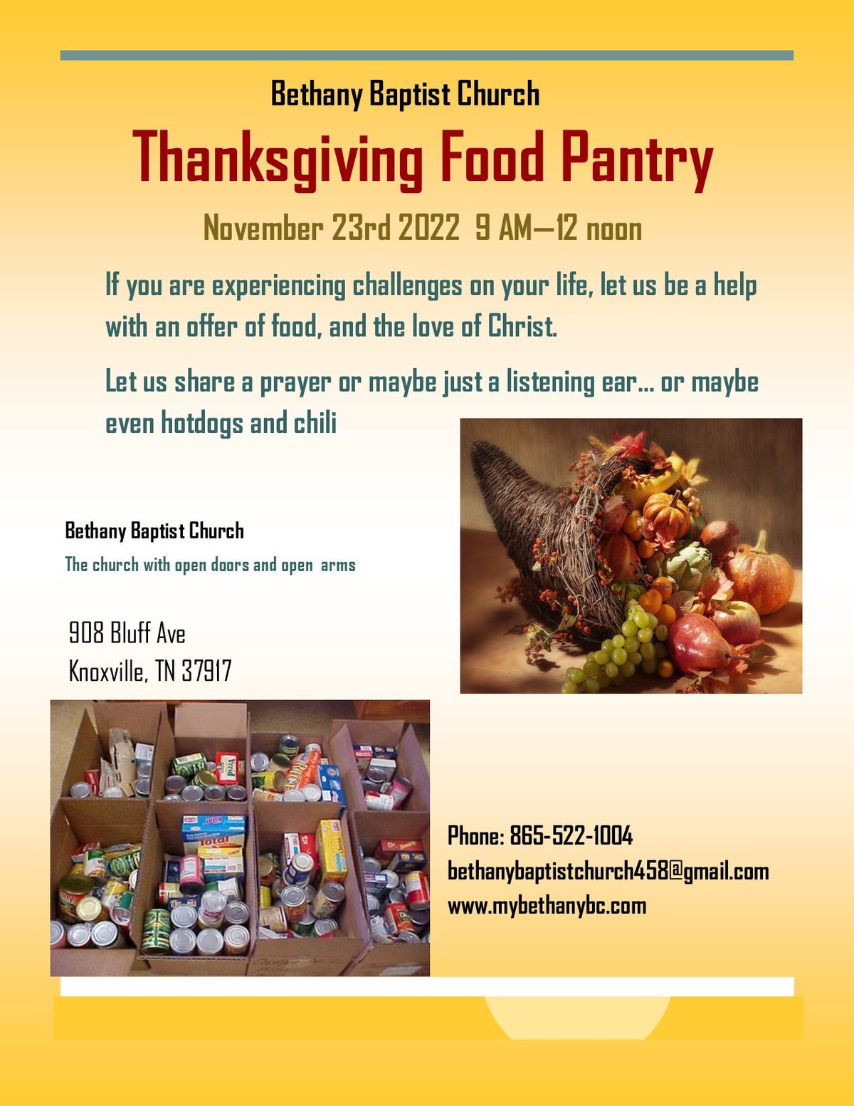 Thanksgiving Food Pantry