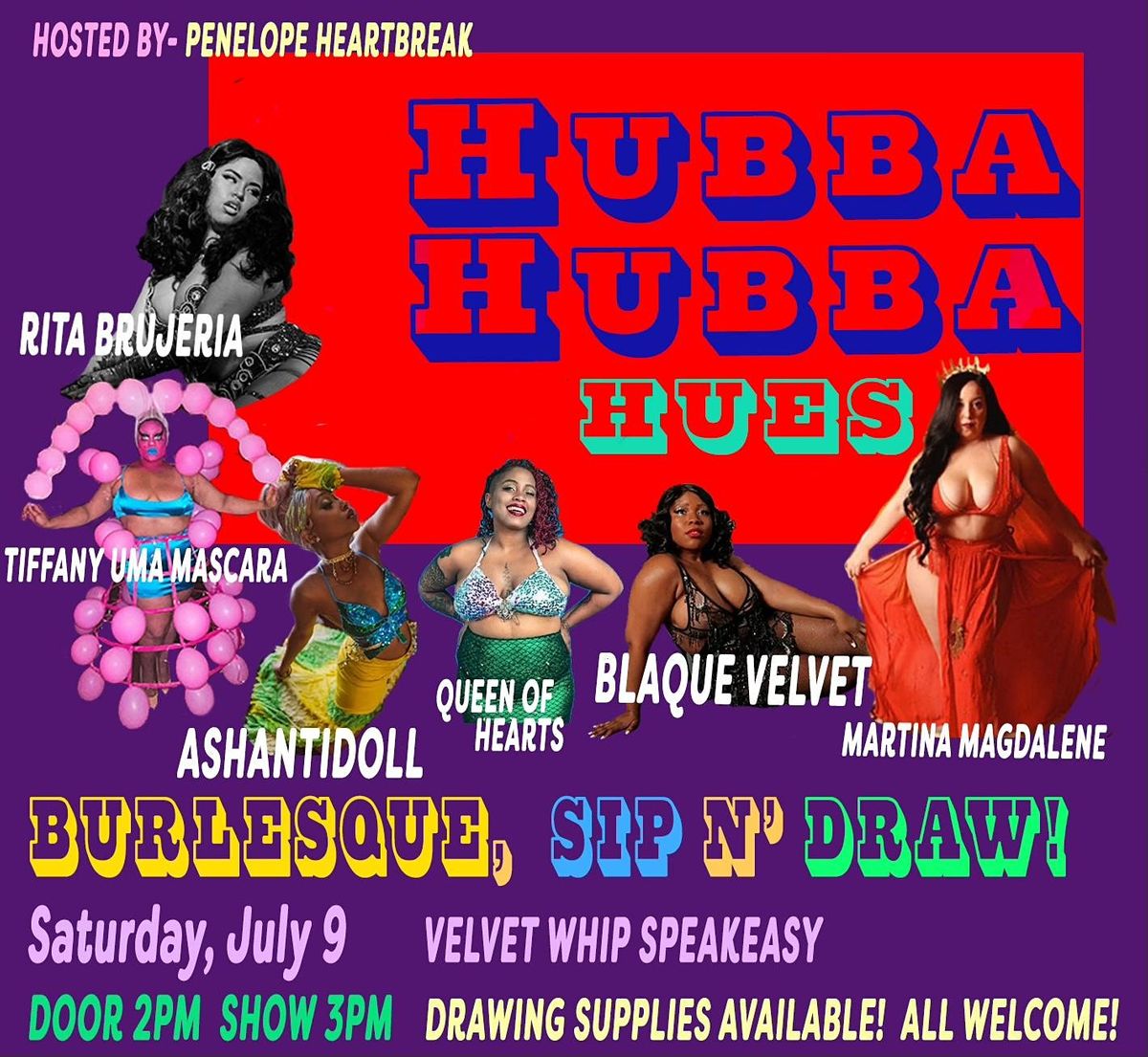 The Velvet Whip Presents: Hubba Hubba Hues