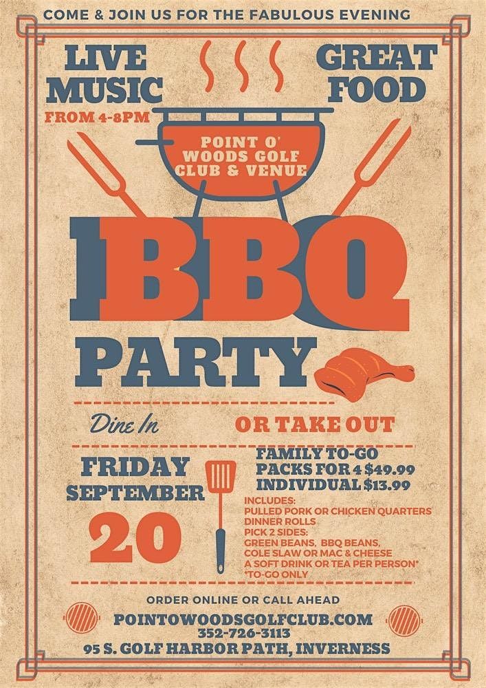 BBQ Party! Point O\u2019 Woods Golf Club & Venue