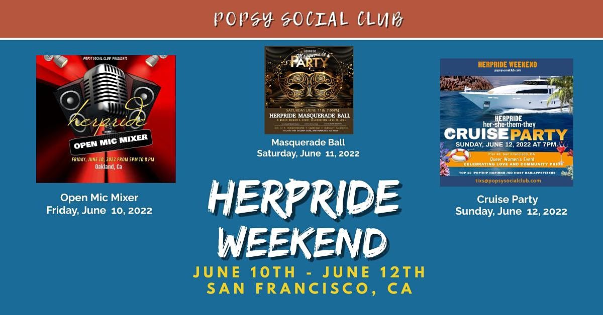 HERPRIDE WEEKEND (JUNE  10TH - JUNE  12TH)  EVENT IN  SAN FRANCISCO