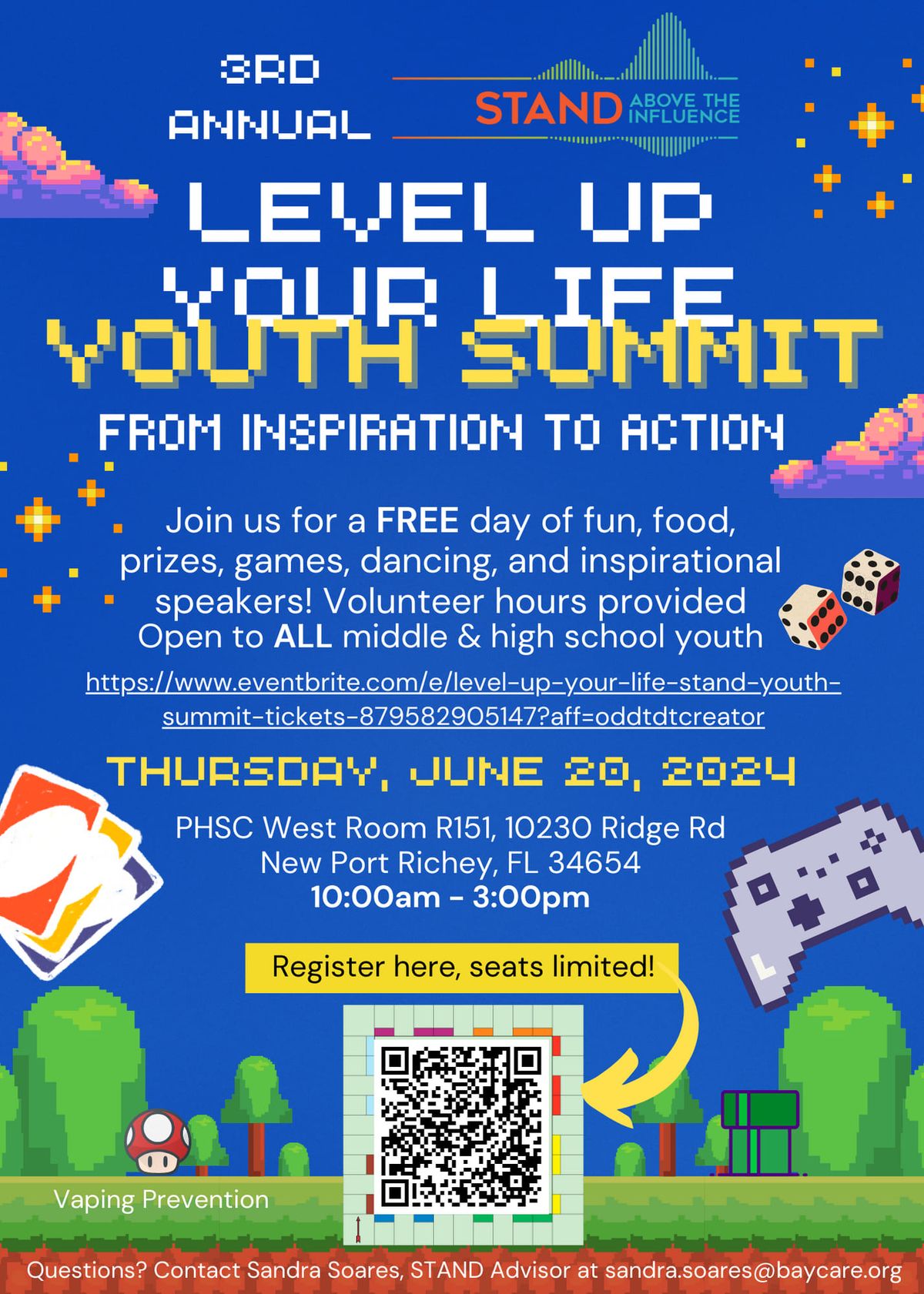 Level Up Your Life STAND Youth Summit 