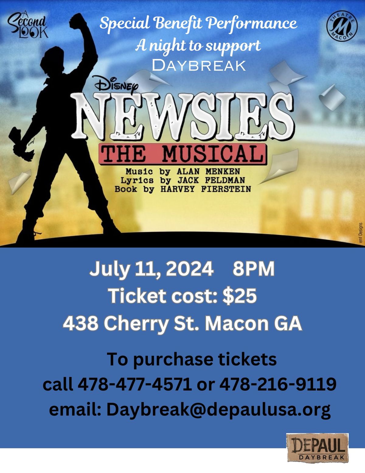 THEATRE MACON - Special Benefit Performance for DAYBREAK