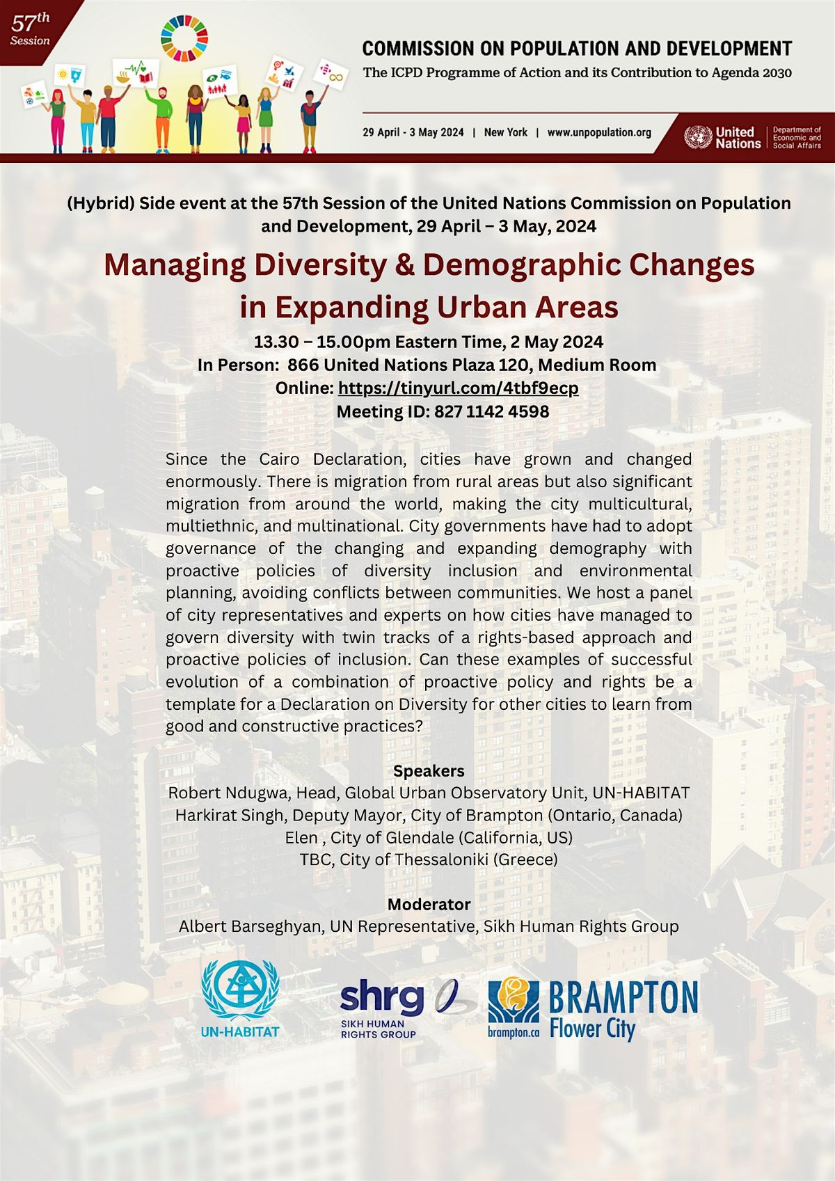 Managing Diversity & Demographic Changes in Expanding Urban Areas