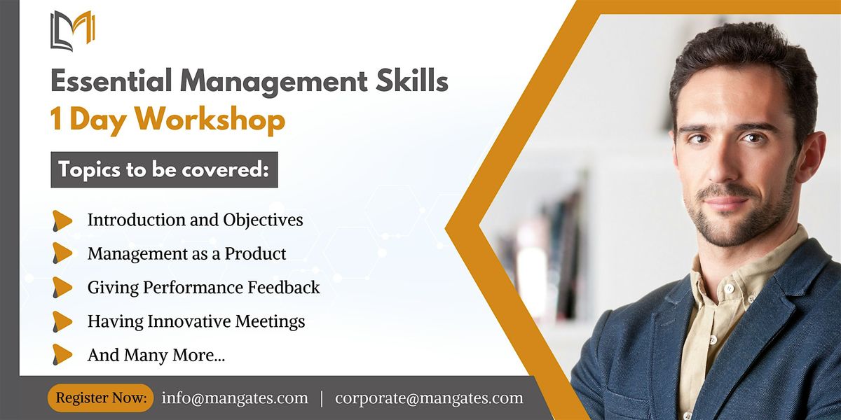 Essential Management 1 Day Workshop in New Orleans, LA on Jun 25th, 2024