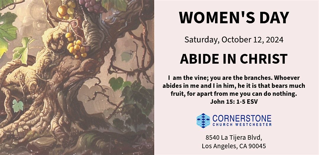 WOMEN\u2019S DAY  2024  - ABIDE IN CHRIST