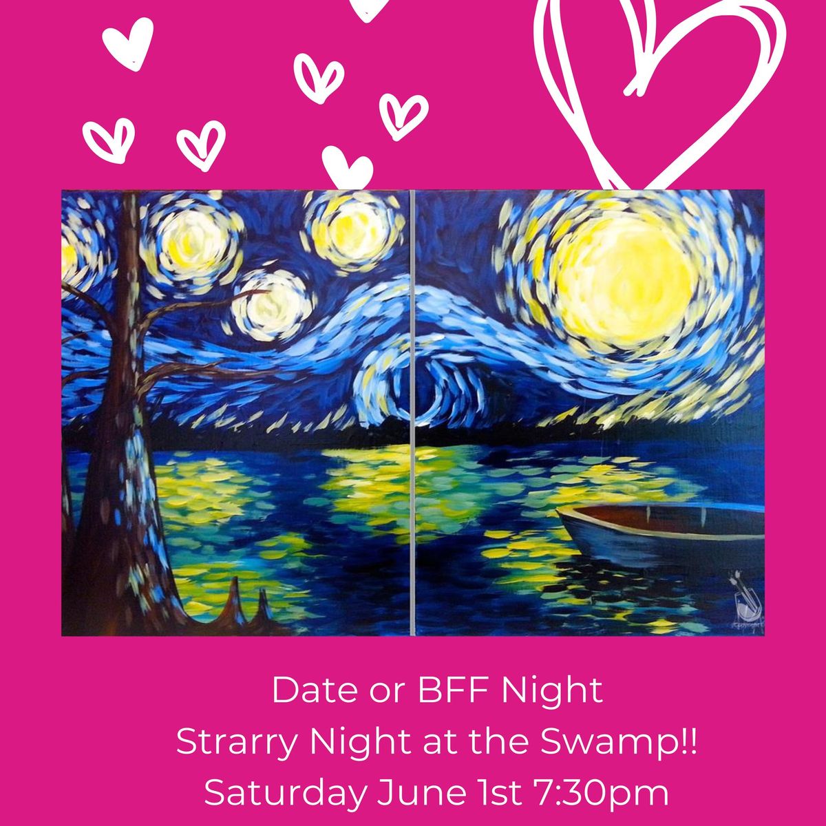 STARRY NIGHT AT THE SWAMP! SET OR SINGLE!
