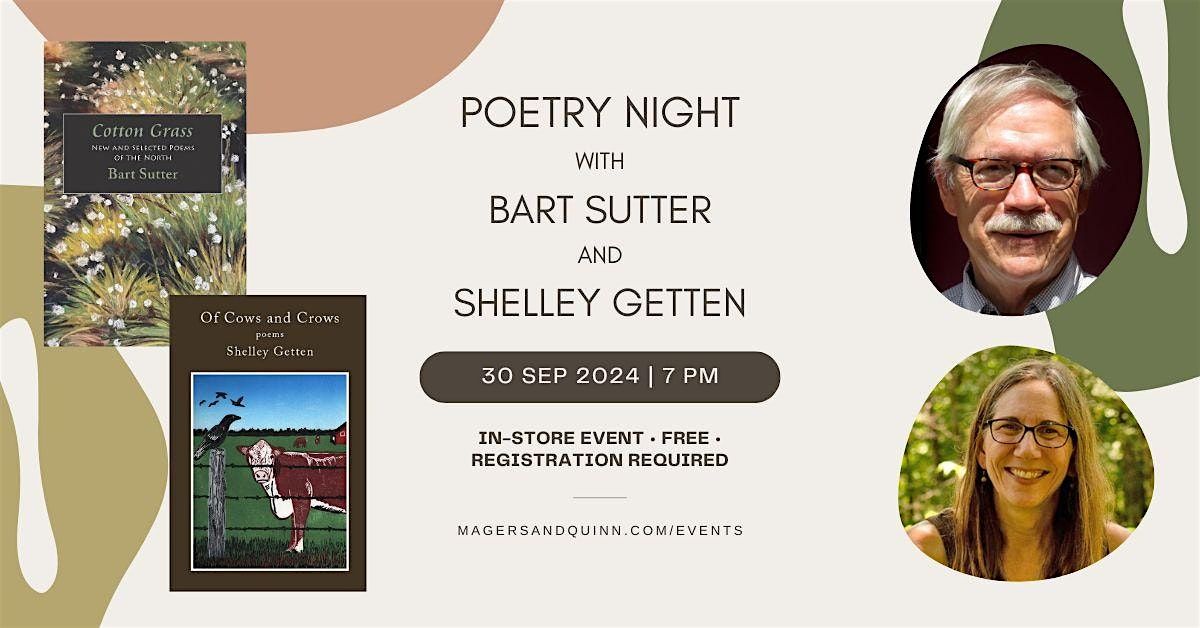 Poetry Night with Bart Sutter and Shelley Getten