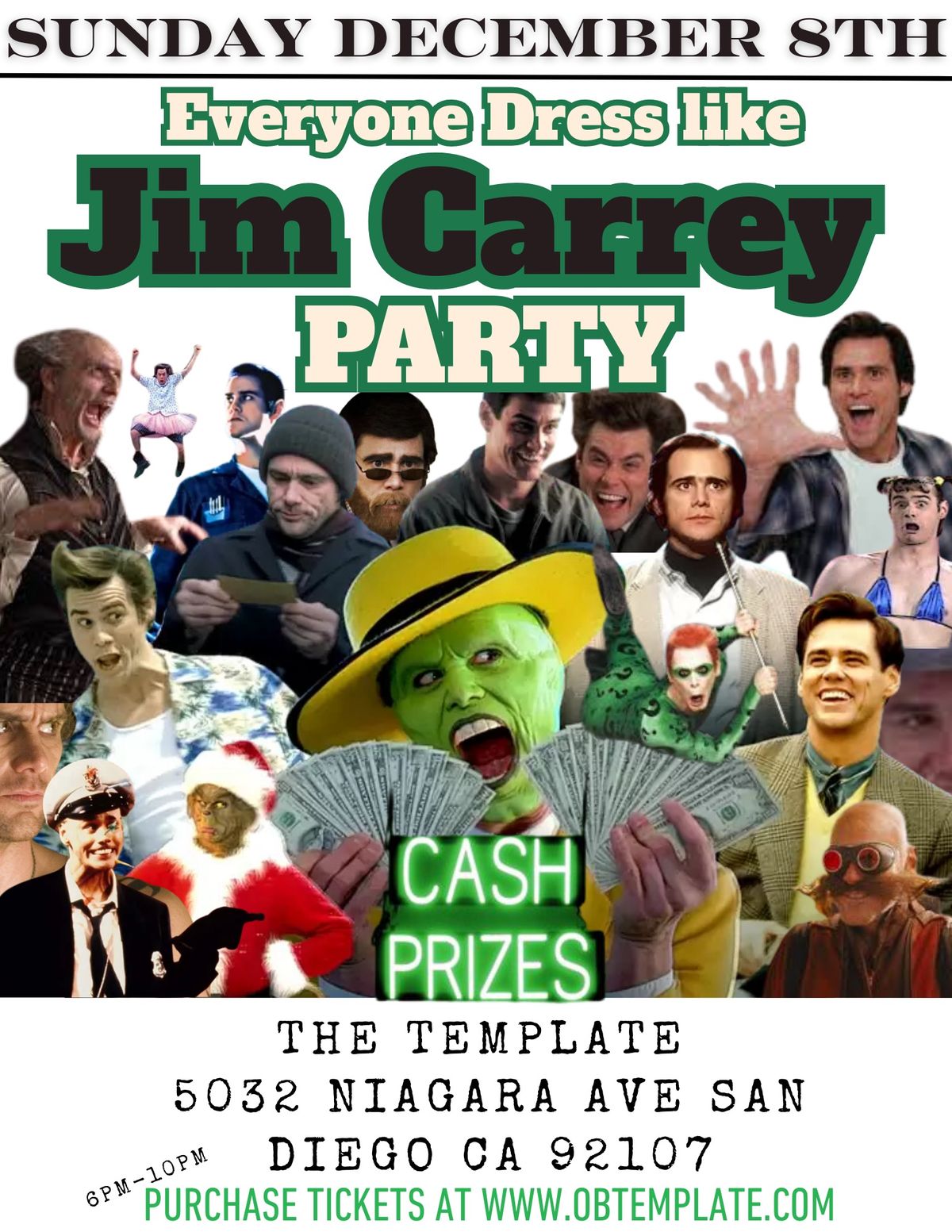 Everyone dress like JIM CARREY party