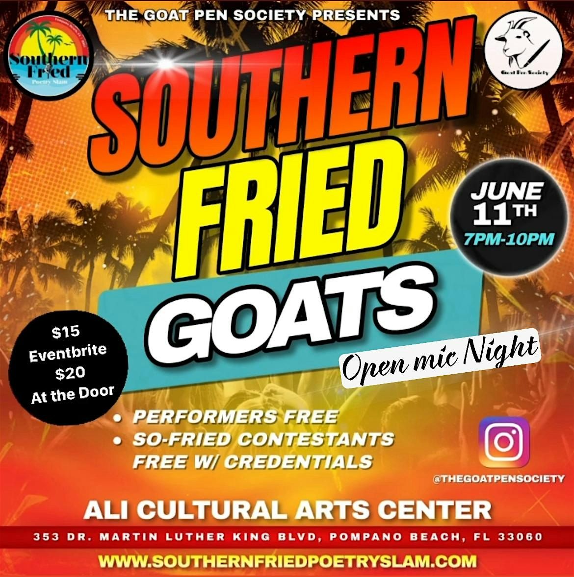 Southern Fried Goats - Opening Event\/Open Mic Night