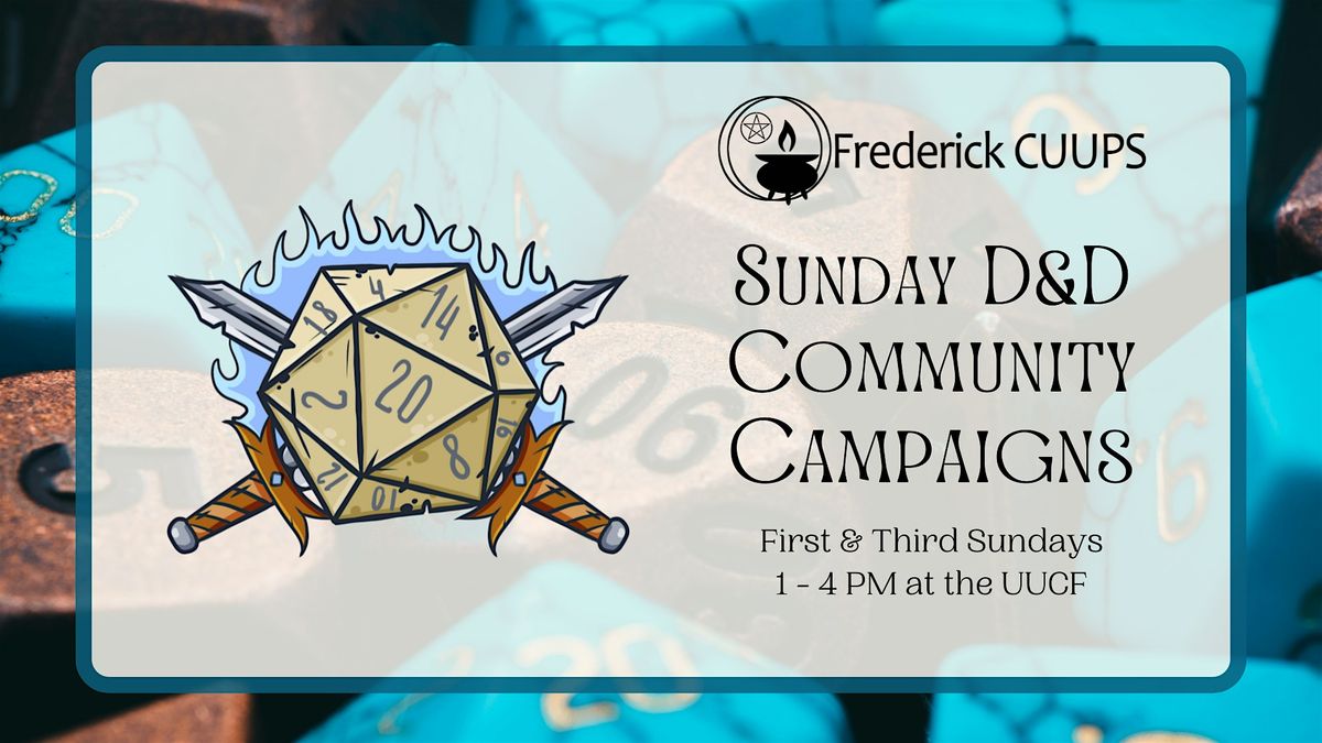 Sunday D&D Community Campaigns