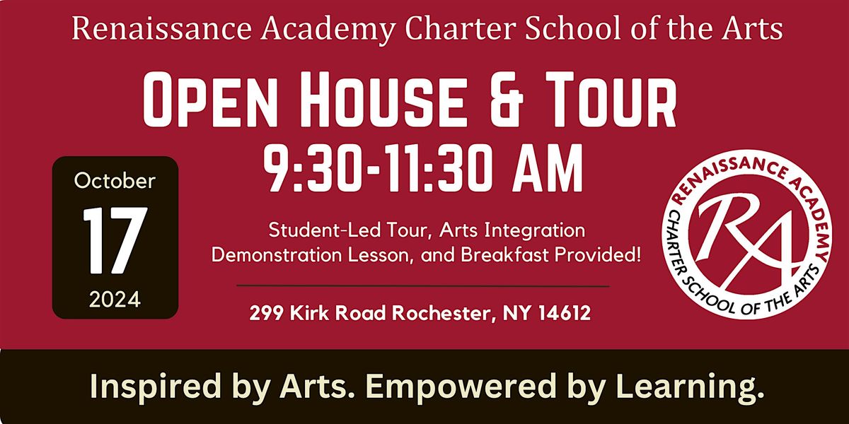 Renaissance Academy Charter School of the Arts- OPEN HOUSE & TOUR