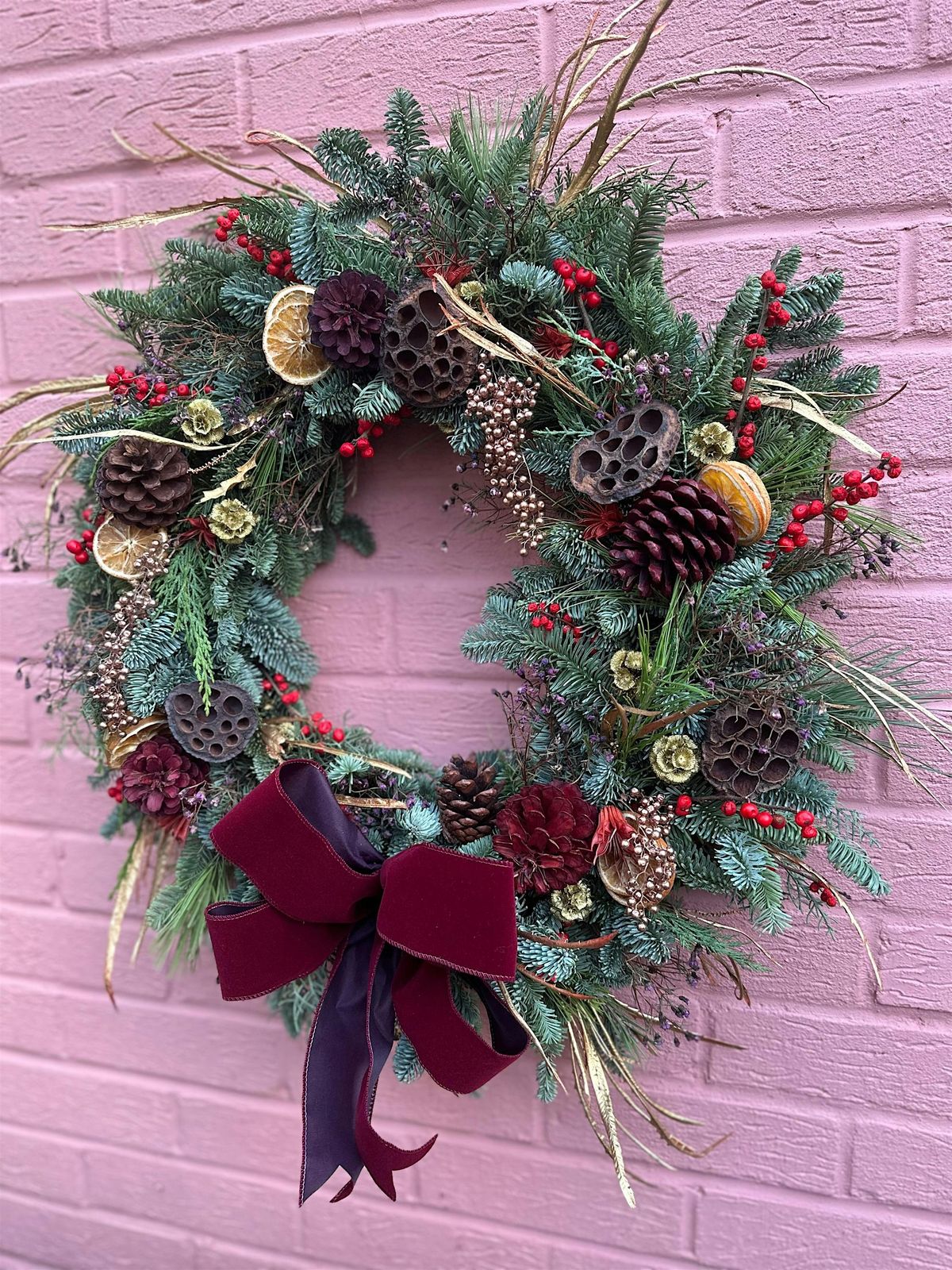 Festive wreath making workshop