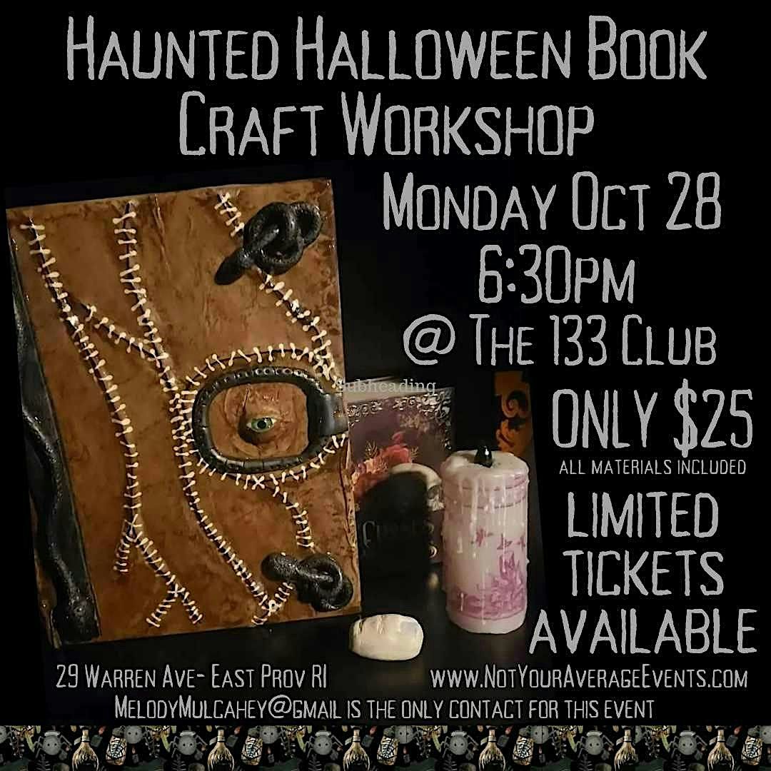 Haunted Halloween Book Craft Night at The 133 Club in East Providence RI