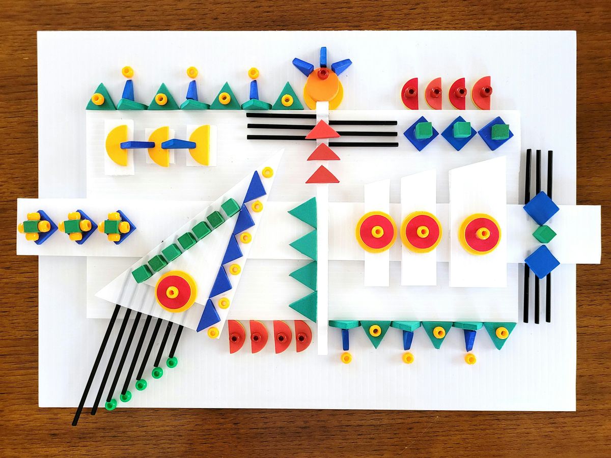 Vision Kids: Geometric Abstract Assemblage AM
