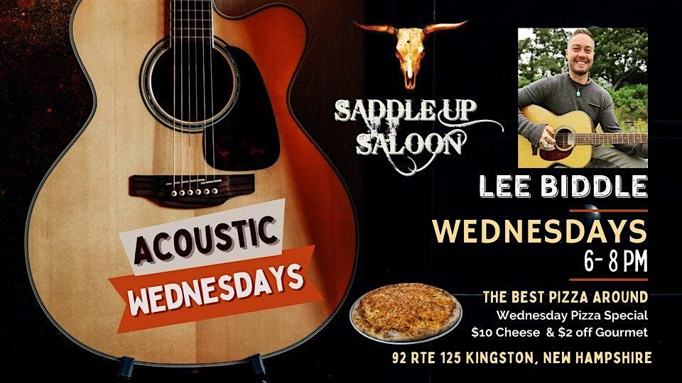 Acoustic Night with Lee Biddle and Pizza Special at Saddle Up Saloon