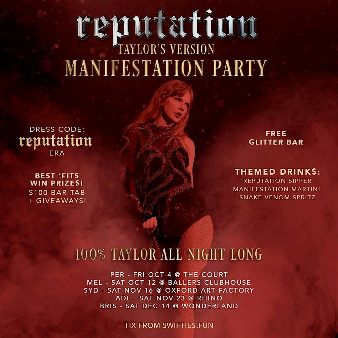 Reputation TV Manifestation Party - Taylor Swift Night Sydney