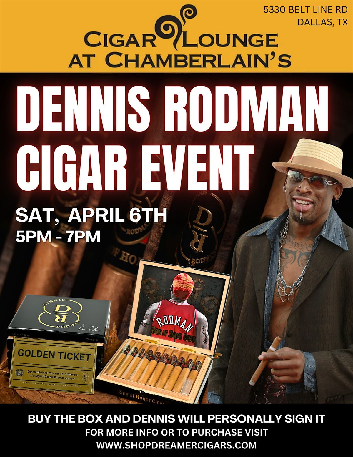 Dennis Rodman Cigar Launch Event