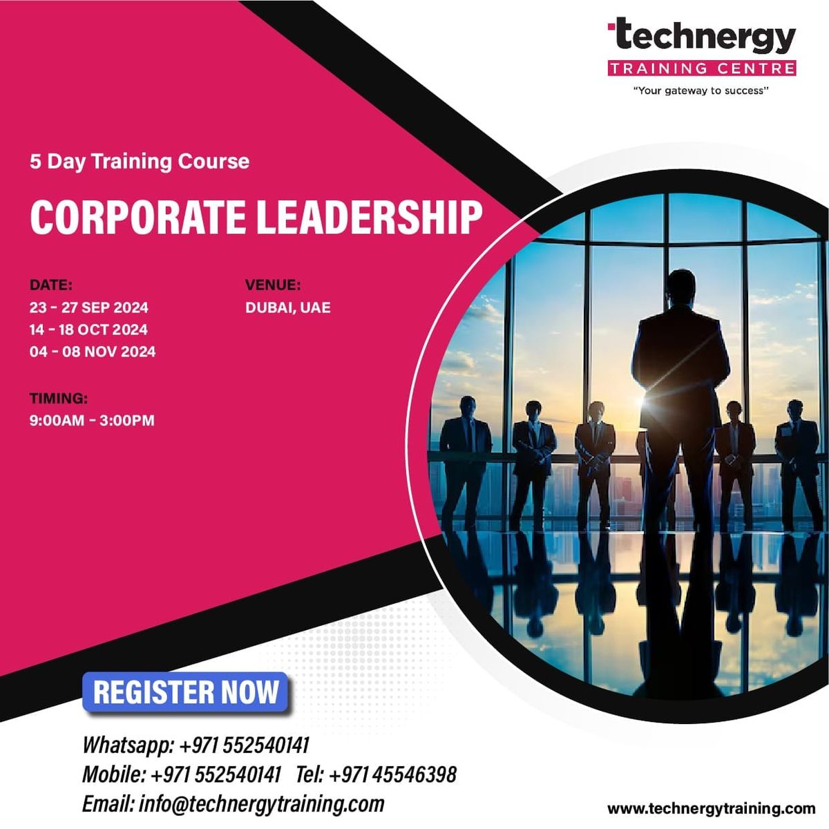 Technergy Training Corporate Leadership 05 Day Course